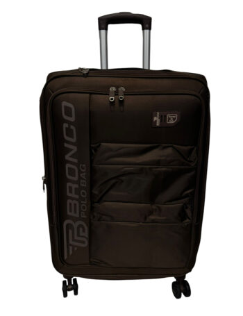 حقيبة سفر قماش وتربروف ماركة pronco polo  بنى