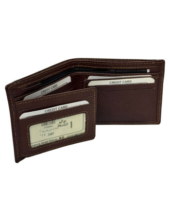 محفظة رجالي جلد طبيعي ماركة سفاري  بنى