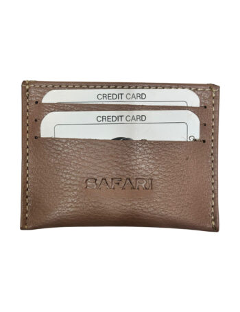 حافظة كروت جلد طبيعي ماركة سفارى كشمير