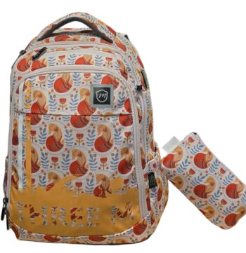 حقيبة ظهر three m مقاس 20 ابيض*اورانج