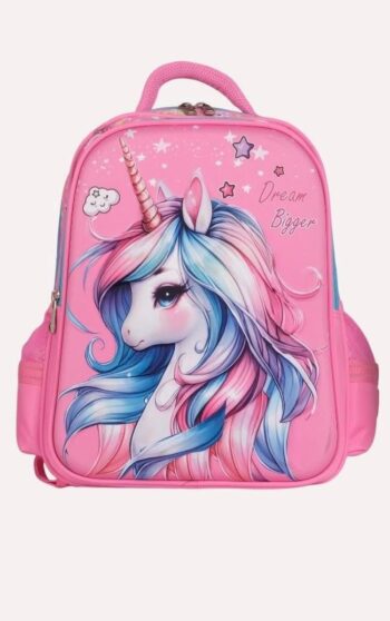 حقيبة مدرسيه ماركةbz مقاس 18.5 بينك