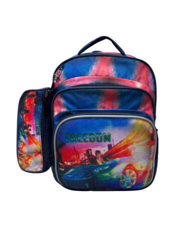 حقيبه مدرسيه ماركه fantastic مقاس 16 كحلي