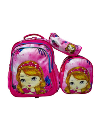 حقيبه مدرسيه ماركه fantastic مقاس 16 بينك