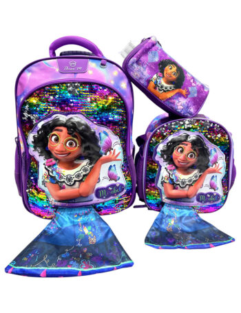 حقيبه مدرسيه ماركه  three m مقاس16 موف