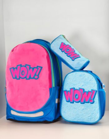 حقيبه مدرسيه ماركه Three M  مقاس 18 بينك * بيبي