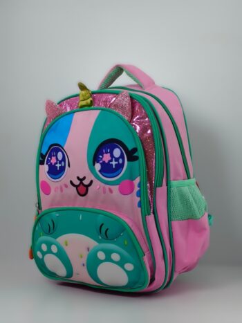 حقيبة مدرسيه ماركةthree m مقاس 15 قطة يونيكورن