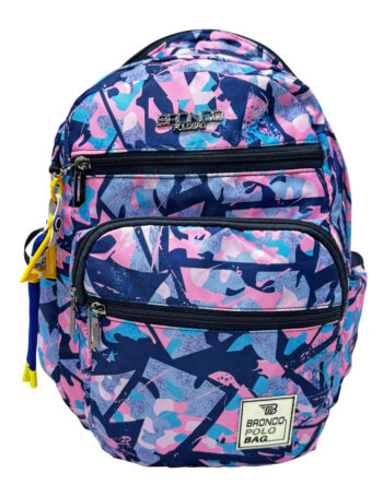 حقيبة  ظهر ماركة Bronco poloمقاس 16موف
