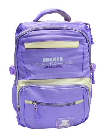 حقيبه ظهر ماركه BBRONCO مقاس 17 لافندر