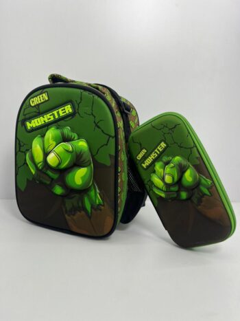 لانش باج ومقلمه ماركة BZ الرجل الاخضر