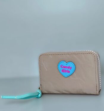 محفظة نسائية الأكورديون (وردي)