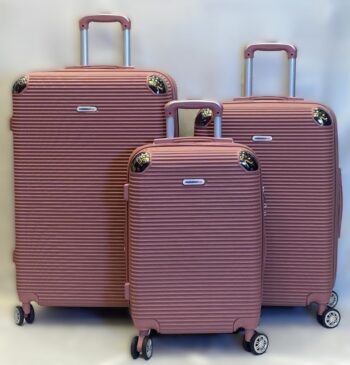 طقم سفر ميلانو (Milano) بلون وردي خوخي