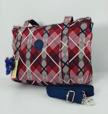 حقيبه نسائيه كيبلينج (Kipling) "الكاروهات" (Plaid Print)
