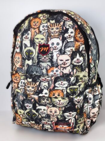 حقيبه ظهر (القطط الملونة)