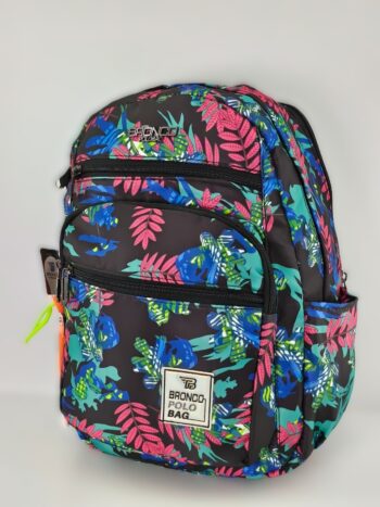 حقيبه ظهر ألوان السلمون والأزرق والبنفسجي