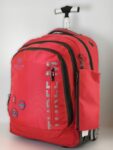 حقيبة الظهر بعجلات Three M، هامر (Hammer) أحمر زاهي (Bright Red)