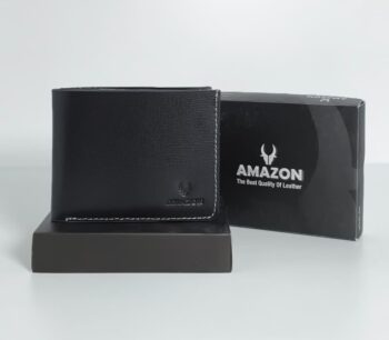 محفظه رجالي  Amazon (أمازون) اللون: أسود ملكي فخم