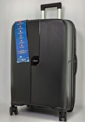 حقيبة سفر جبر (Gabr).  أسود ملكي (مطفي).